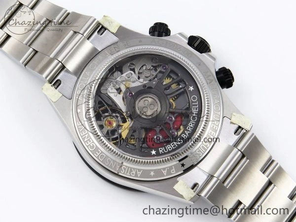 TopPick Daytona Skeleton SONIC Best Edition Ceramic Bezel Skeleton Dial on SS Oyster Bracelet SA 1654