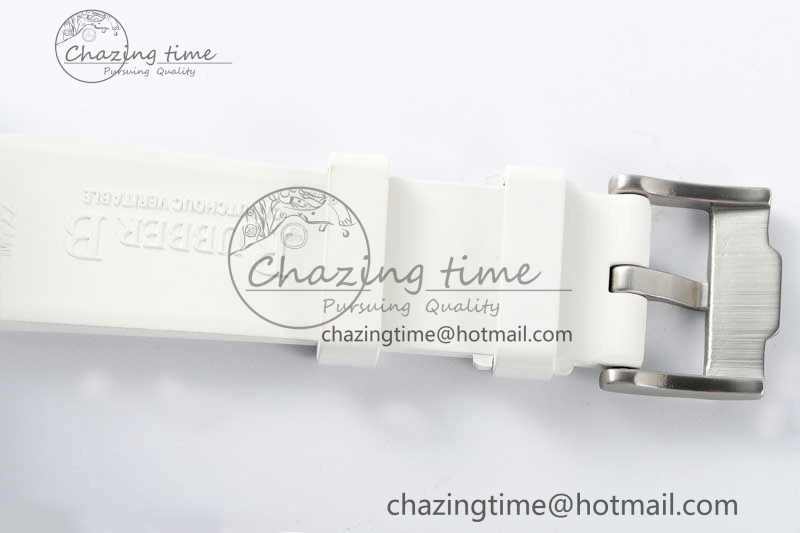 Daytona White Ceramic 5GF Best Edition White Black Dial on White Rubber Strap A Trendsetting 2329