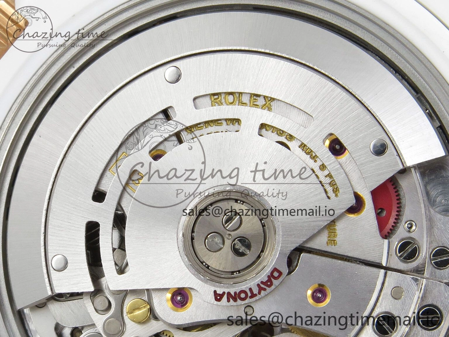 Daytona White Ceramic Case and Bracelet Black Rainbow Dial Rainbow Bezel SONIC Best Edition SA WeatherProof 184