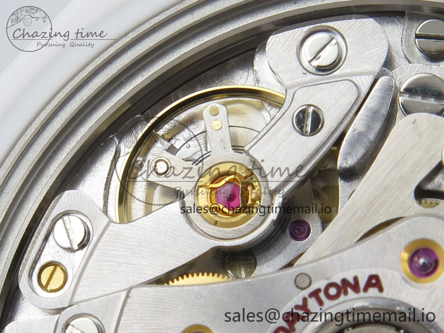 Daytona White Ceramic Case and Bracelet Black Rainbow Dial Rainbow Bezel SONIC Best Edition SA WeatherProof 184