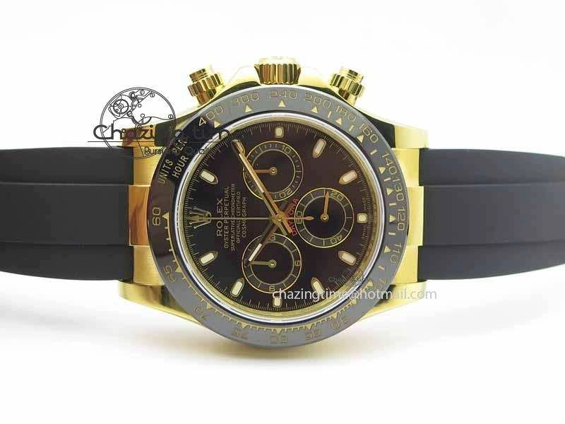 Daytona YG 116518LN JH Best Edition Black Dial On Rubber Strap A4130 (Free XS rubber strap) FreshLook 3645