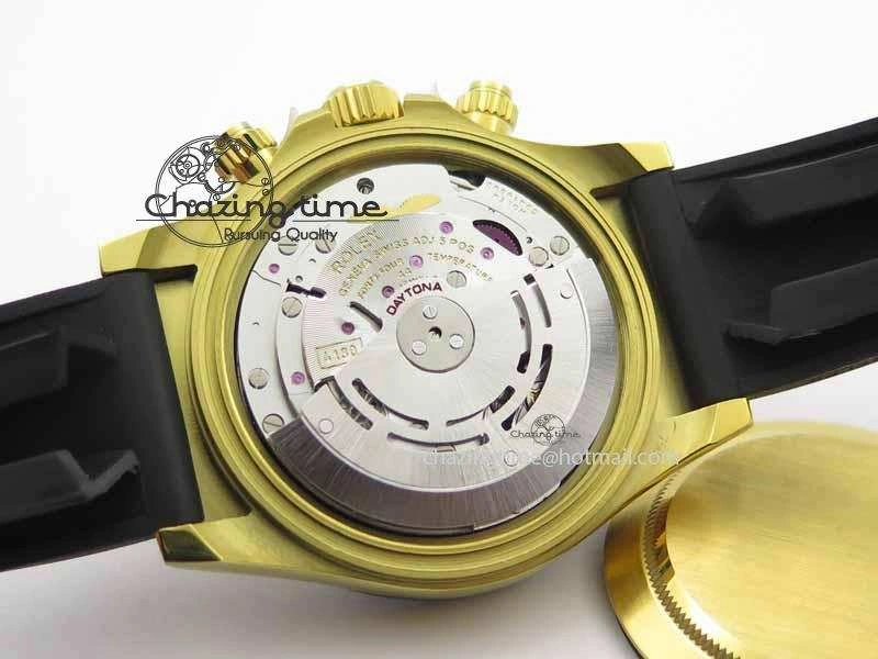 WellDesigned Daytona YG 116518LN JH Best Edition Gray Dial On Rubber Strap A4130 (Free XS rubber strap) 3644