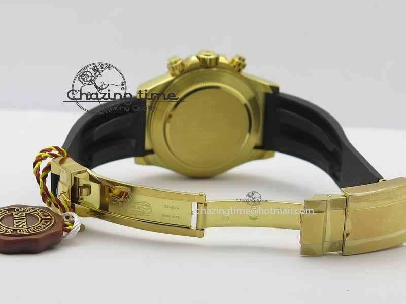 WellDesigned Daytona YG 116518LN JH Best Edition Gray Dial On Rubber Strap A4130 (Free XS rubber strap) 3644