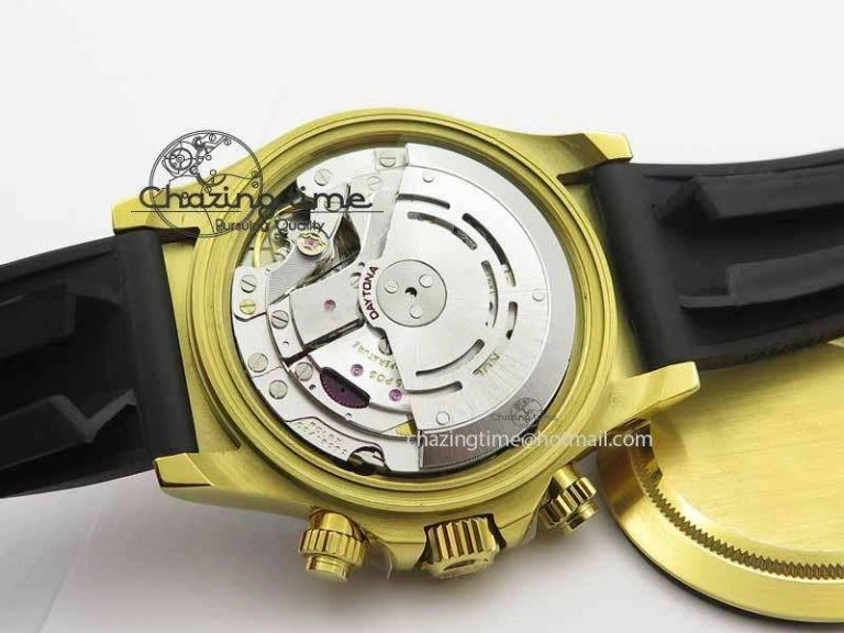 Daytona YG 116518LN JH Best Edition White Dial On Rubber Strap A4130 (Free XS rubber strap) FastDry 3643