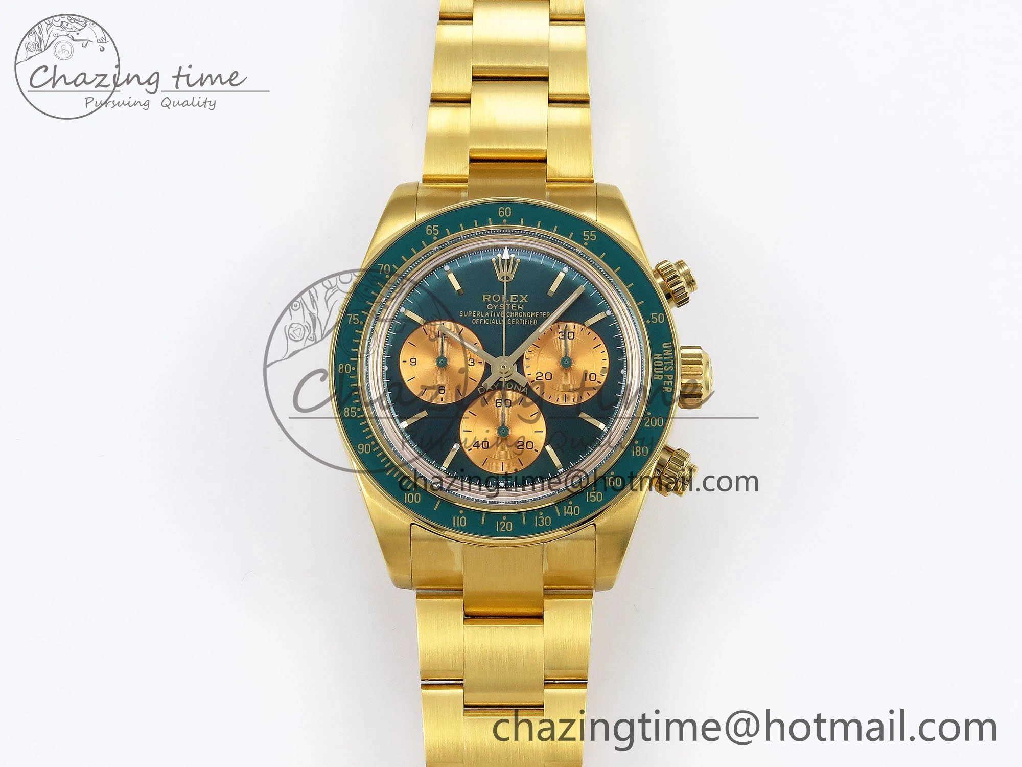 Daytona YG ADGF Best Edition Green YG Dial on YG Bracelet A Sporty 1642