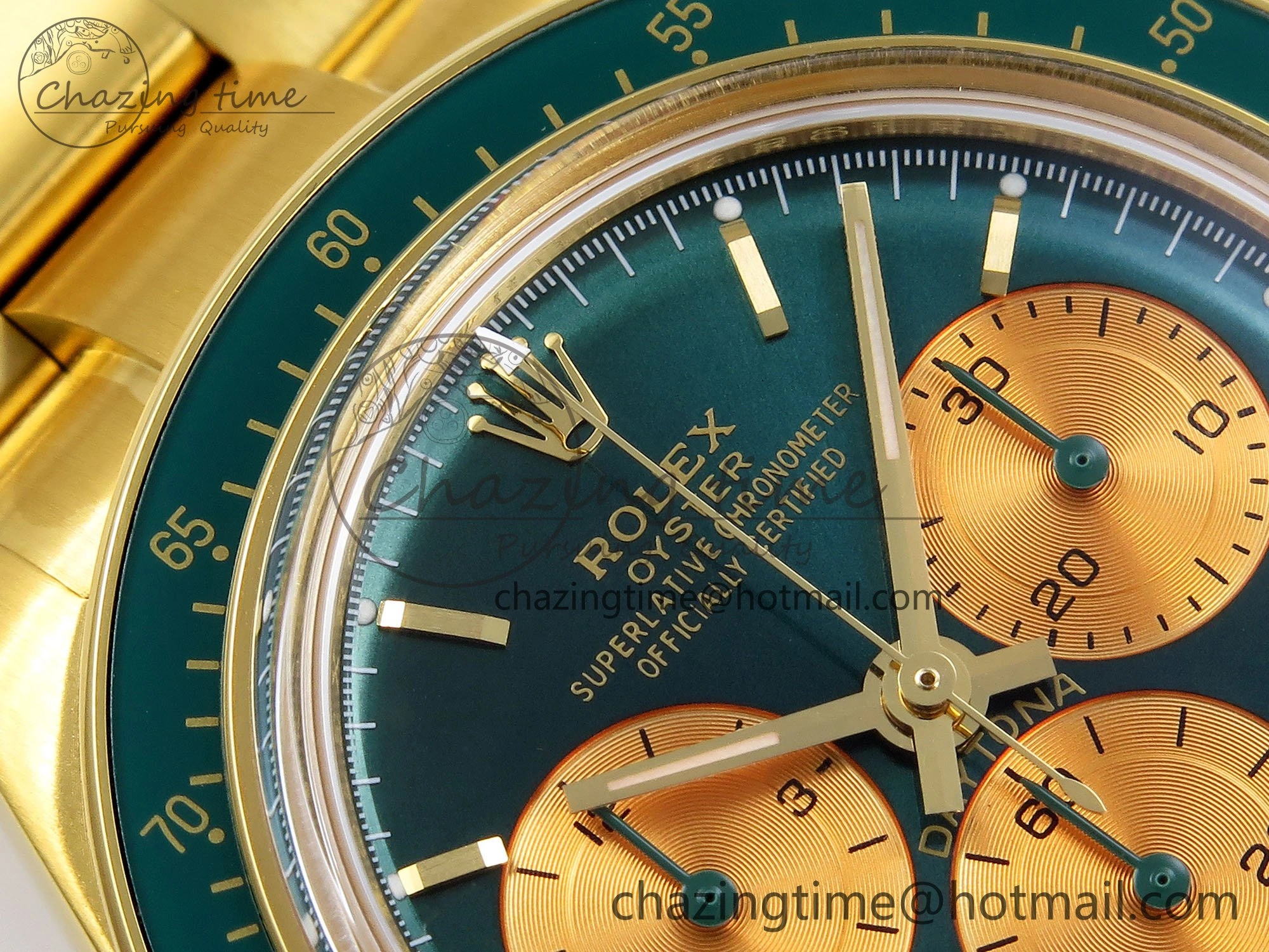 Daytona YG ADGF Best Edition Green YG Dial on YG Bracelet A Sporty 1642