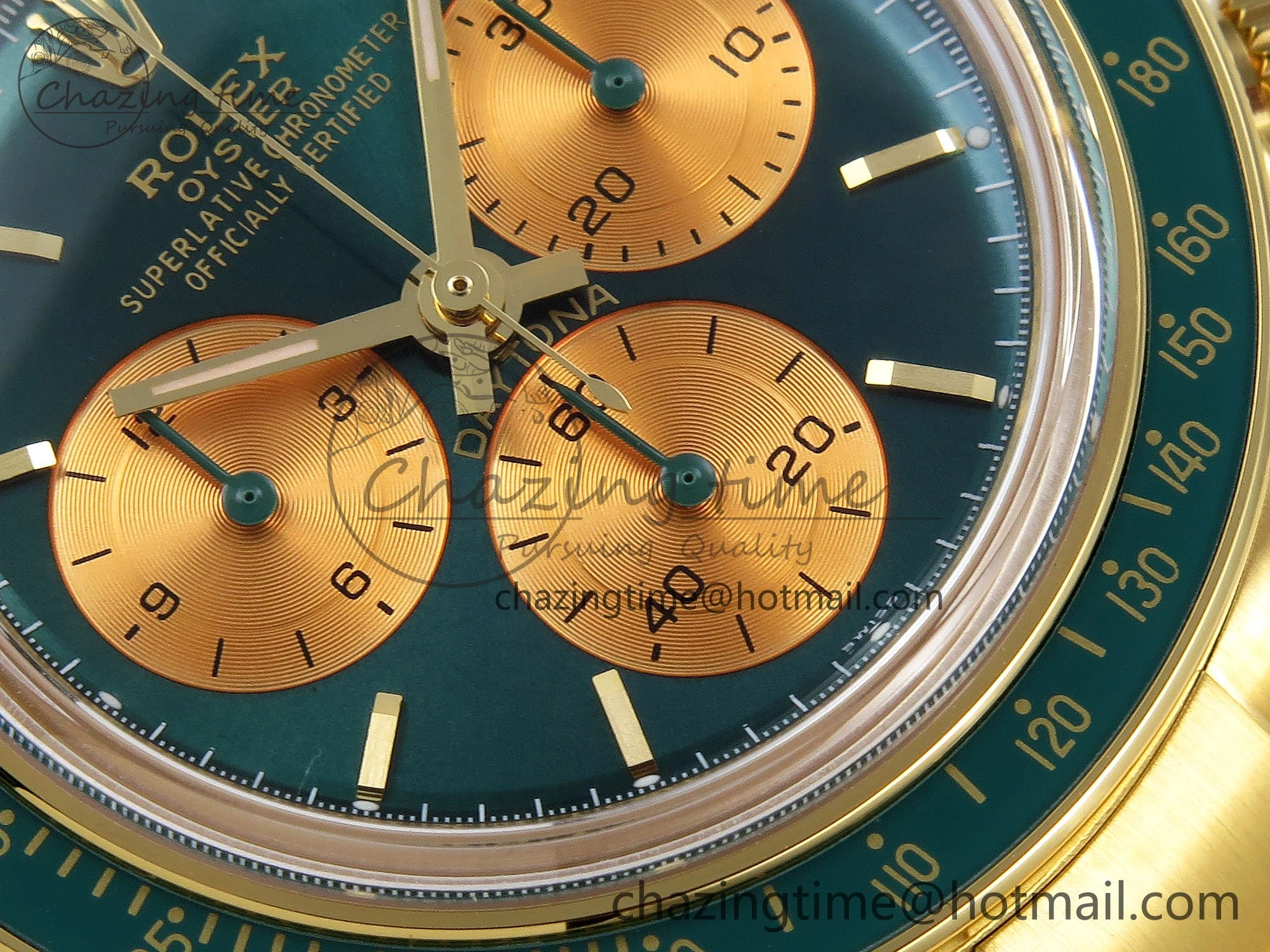 Daytona YG ADGF Best Edition Green YG Dial on YG Bracelet A Sporty 1642