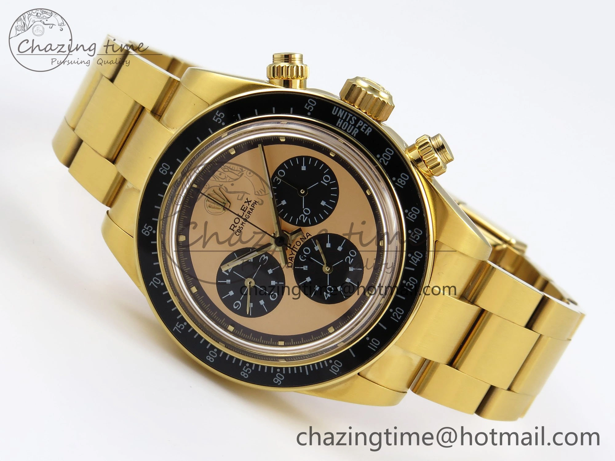 Daytona YG ADGF Best Edition YG Black Dial on YG Bracelet A Soft 1643
