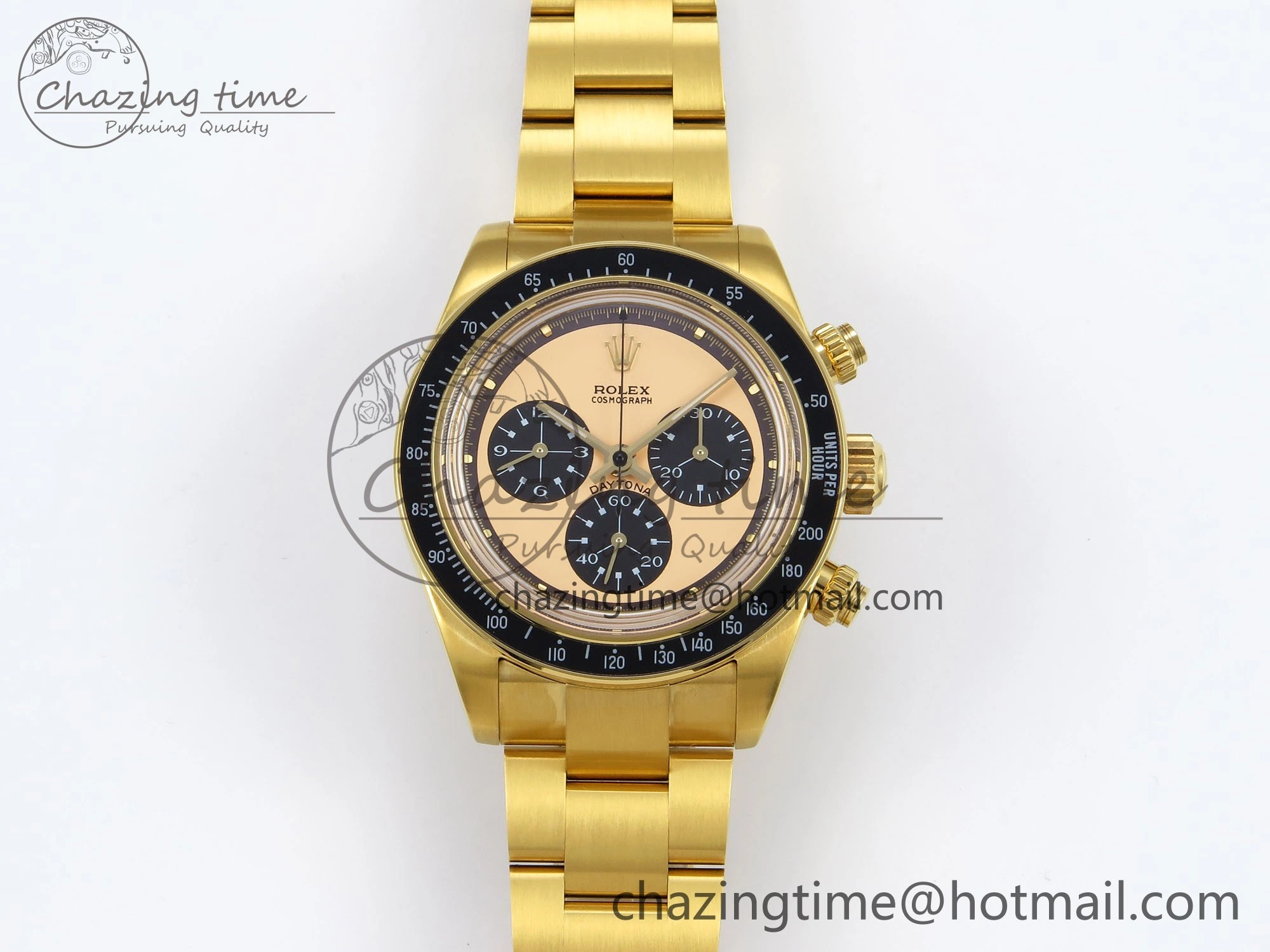 Daytona YG ADGF Best Edition YG Black Dial on YG Bracelet A Soft 1643