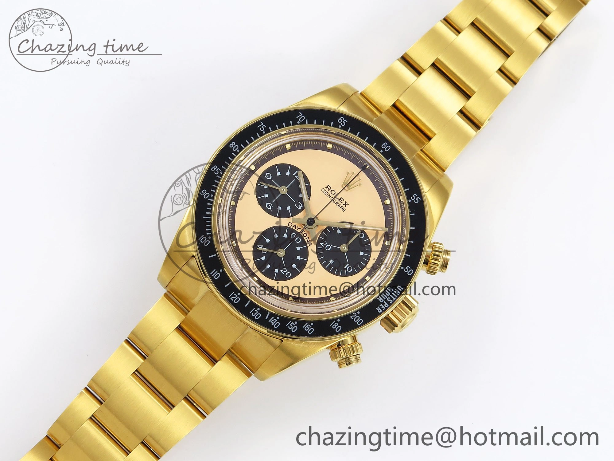 Daytona YG ADGF Best Edition YG Black Dial on YG Bracelet A Soft 1643