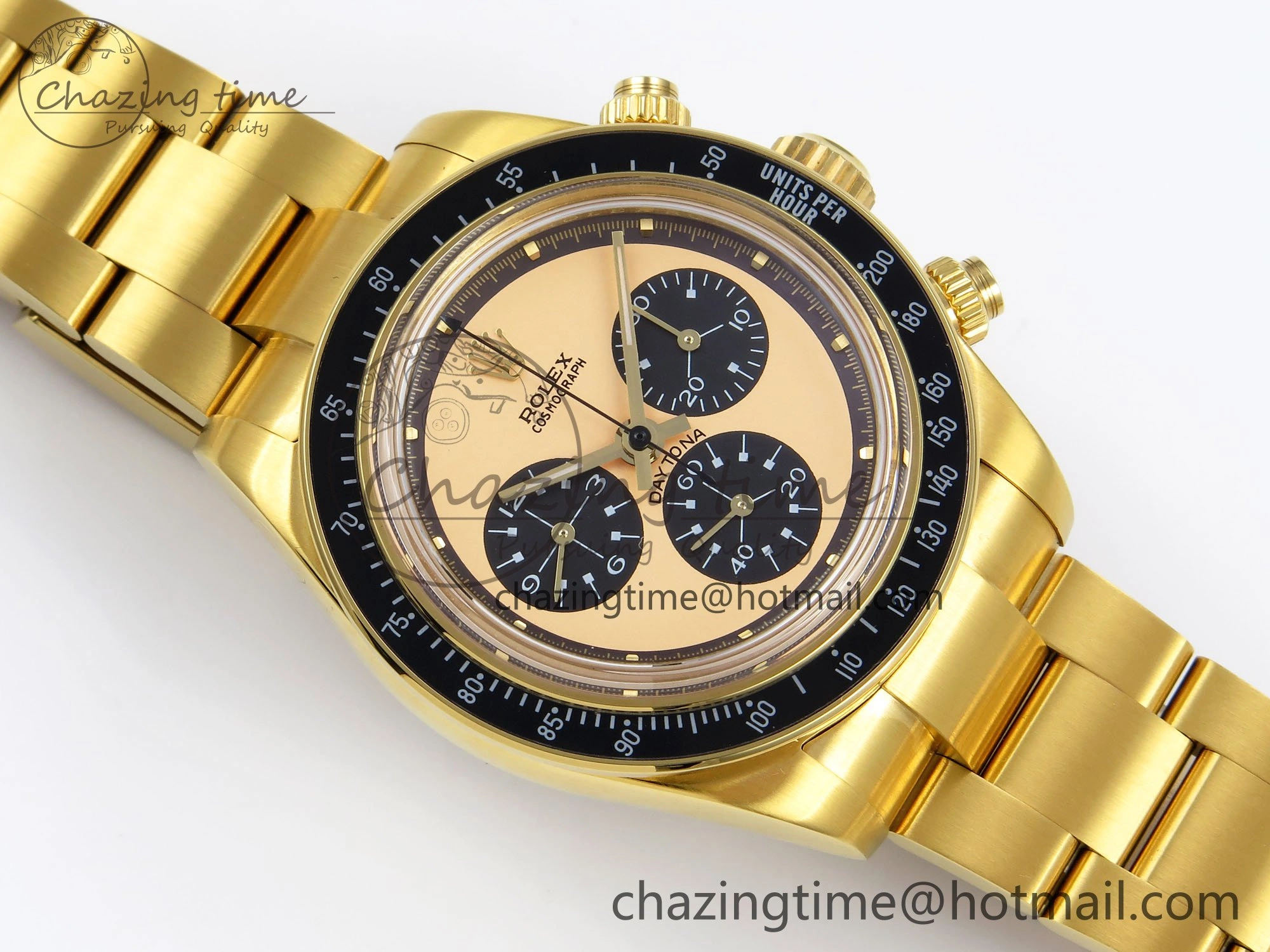 Daytona YG ADGF Best Edition YG Black Dial on YG Bracelet A Soft 1643