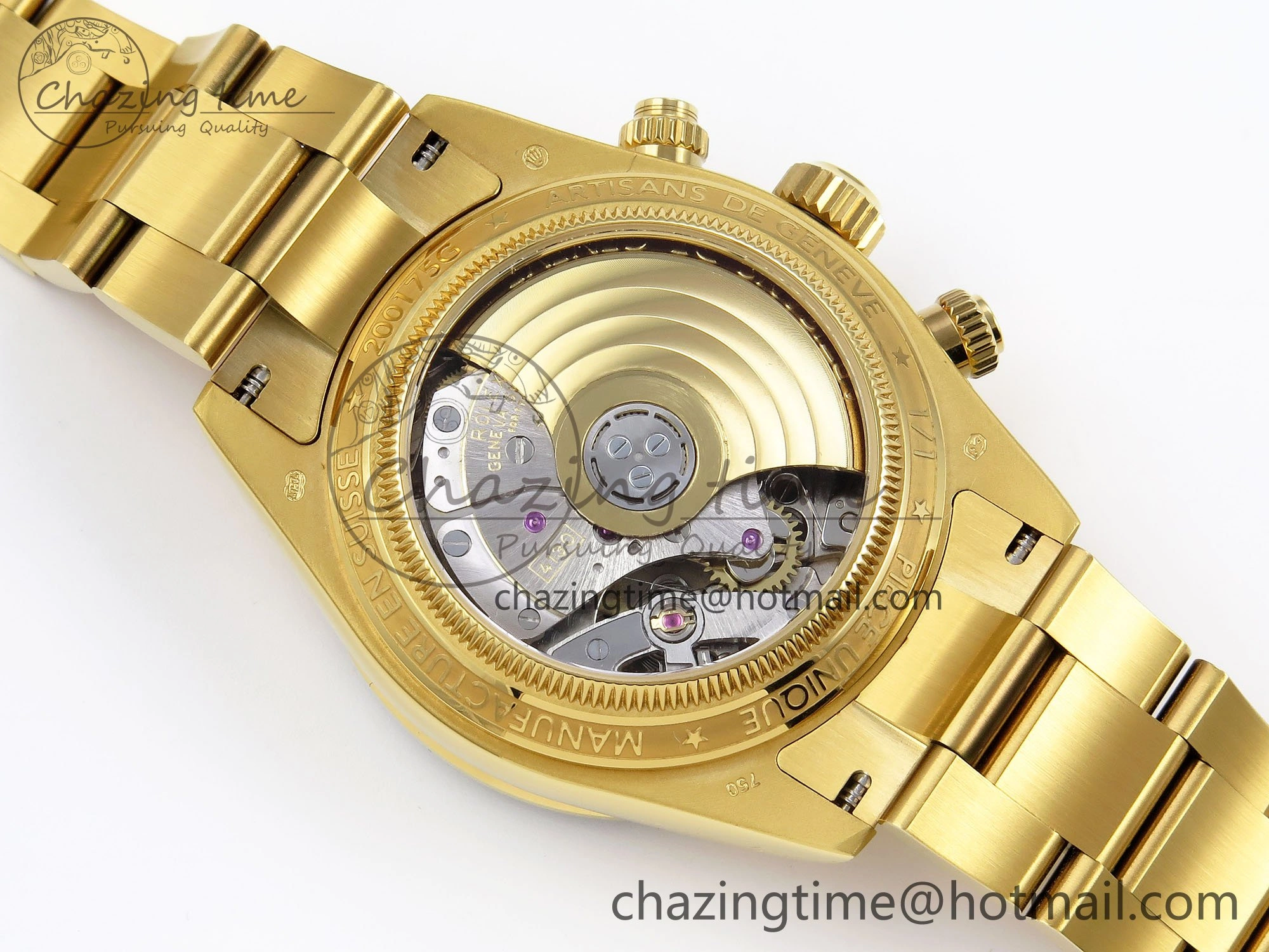 Daytona YG ADGF Best Edition YG Black Dial on YG Bracelet A Soft 1643