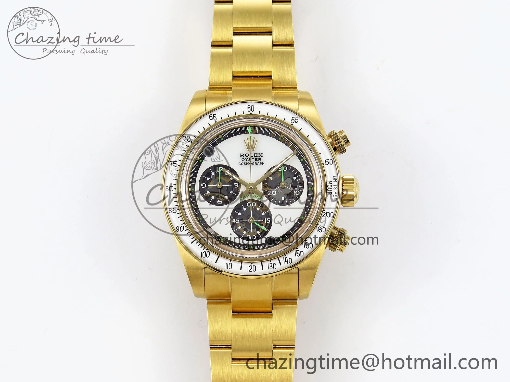 Affordable Daytona YG ADGF Best Edition YG White Dial on YG Bracelet A 1506