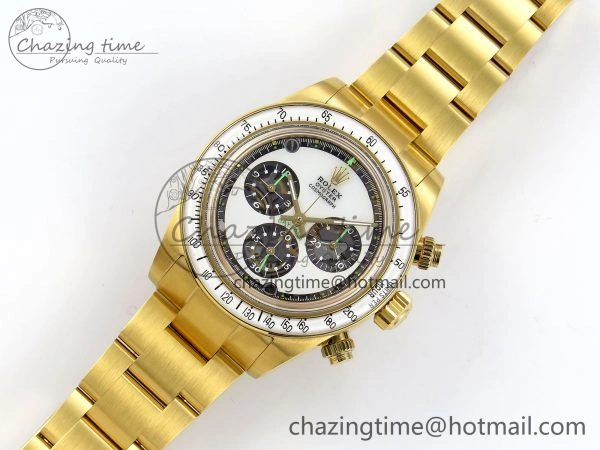 Affordable Daytona YG ADGF Best Edition YG White Dial on YG Bracelet A 1506