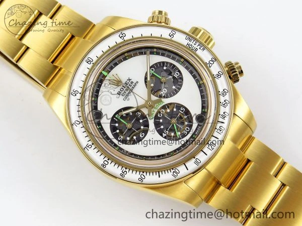 Affordable Daytona YG ADGF Best Edition YG White Dial on YG Bracelet A 1506