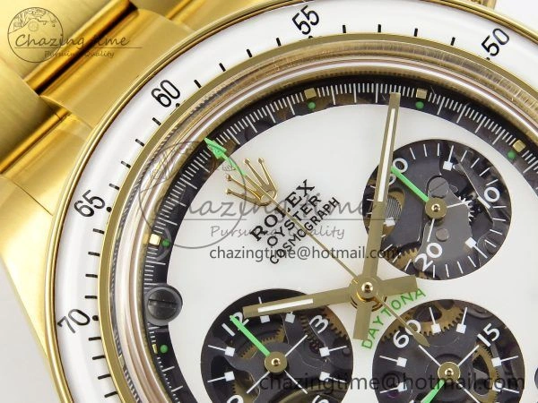 Affordable Daytona YG ADGF Best Edition YG White Dial on YG Bracelet A 1506