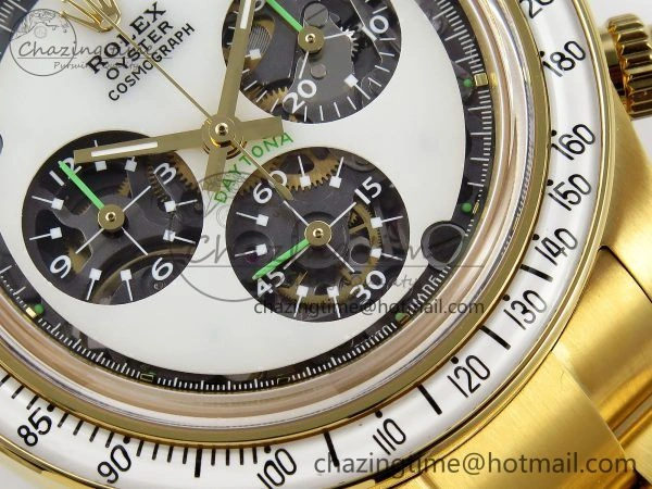 Affordable Daytona YG ADGF Best Edition YG White Dial on YG Bracelet A 1506
