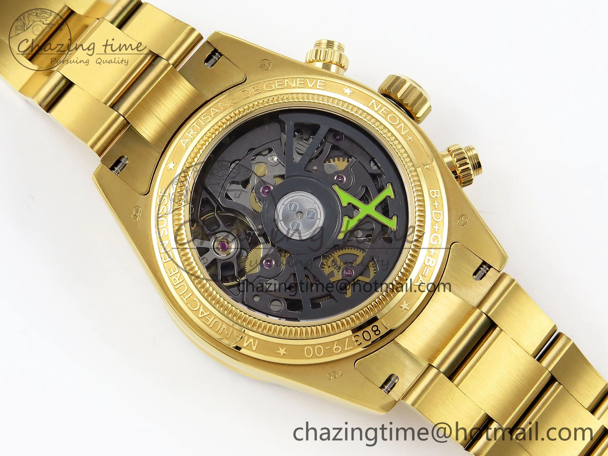 Affordable Daytona YG ADGF Best Edition YG White Dial on YG Bracelet A 1506