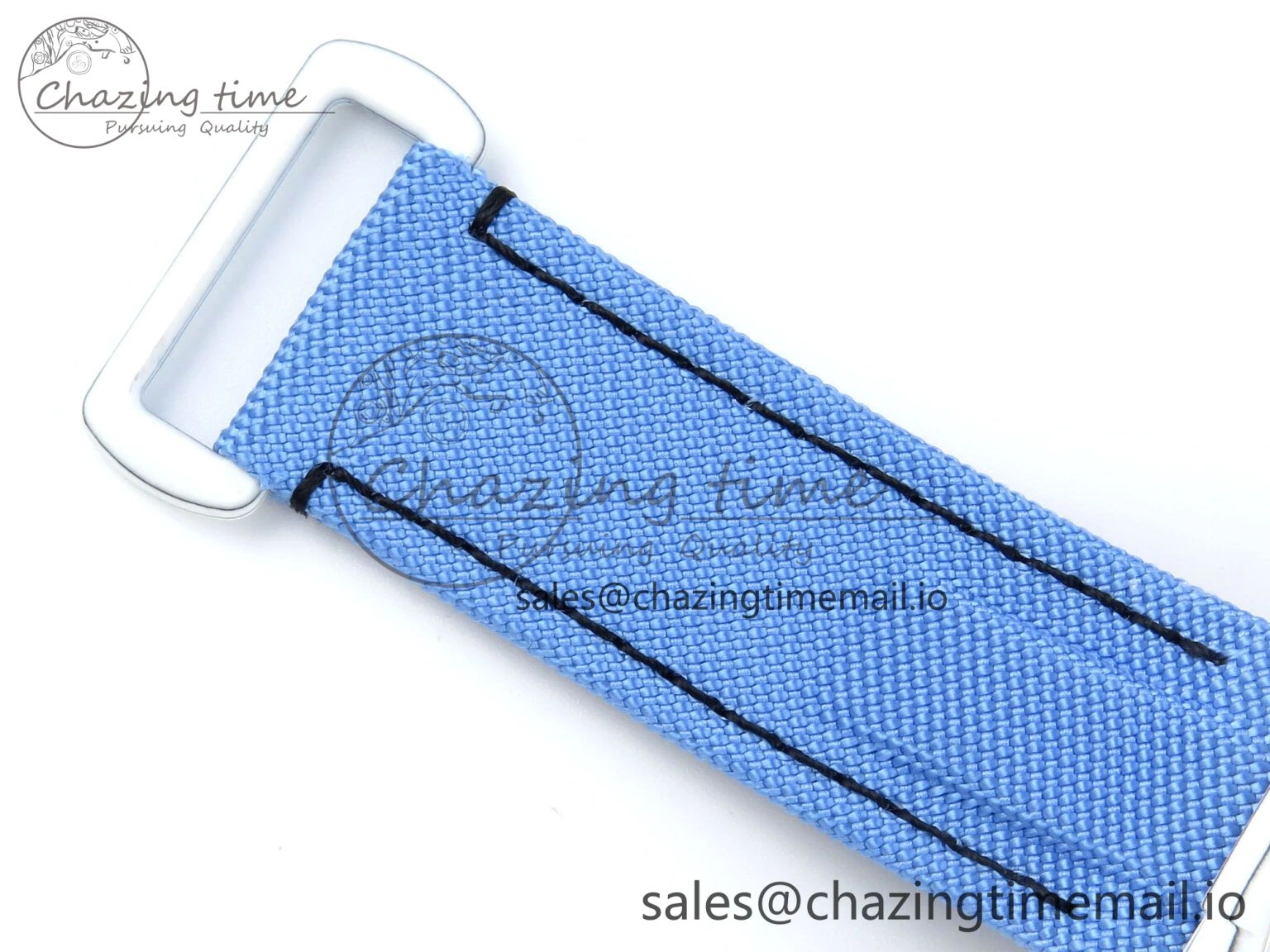 Daytona ZIF REMOULD White Carbon GETF Best Edition Blue Skeleton Dial Diamonds Bezel on Blue Nylon Strap DD Snug 365