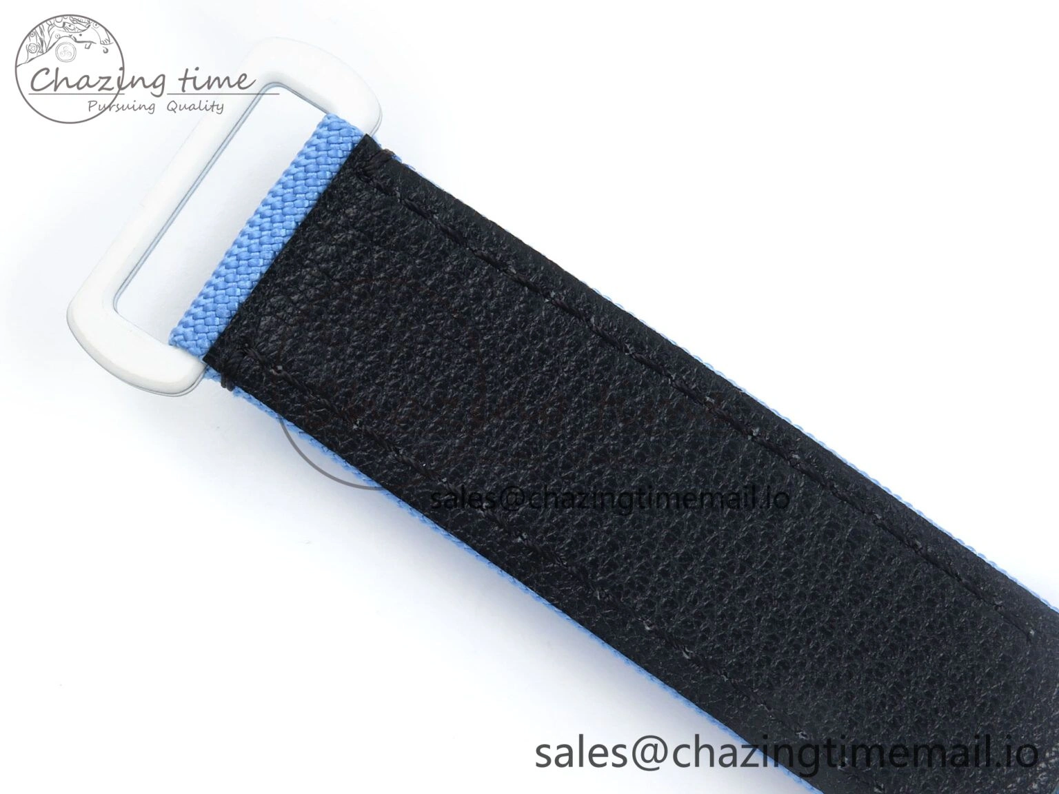 Daytona ZIF REMOULD White Carbon SONIC Best Edition Blue Skeleton Dial Diamonds Bezel on Blue Nylon Strap SA FreshLook 364