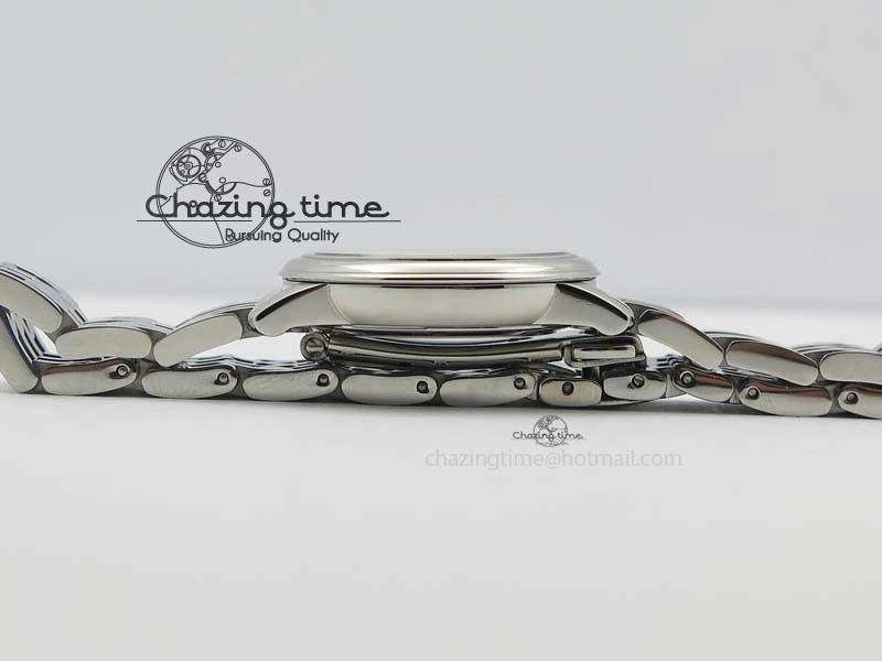 Trendsetting De Ville 27mm Ladies MK 1:1 Best Edition Blue Dial Diamond Markers On SS Bracelet Ronda Quartz 8189