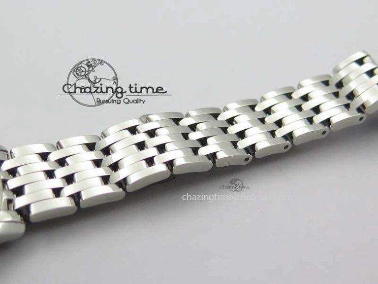 Trendsetting De Ville 27mm Ladies MK 1:1 Best Edition Blue Dial Diamond Markers On SS Bracelet Ronda Quartz 8189