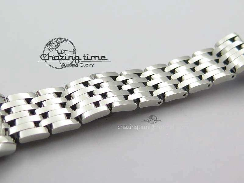 Trendsetting De Ville 27mm Ladies MK 1:1 Best Edition Blue Dial Diamond Markers On SS Bracelet Ronda Quartz 8189