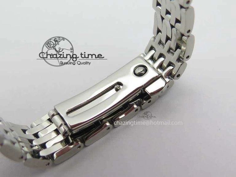 WaterResistant De Ville 27mm Ladies MK 1:1 Best Edition White MOP Dial On SS Bracelet Ronda Quartz 8191