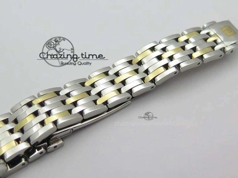 GoodFit De Ville 27mm SS YG Ladies MK 1:1 Best Edition Blue Dial Diamond Markers On SS Bracelet Ronda Quartz 8186