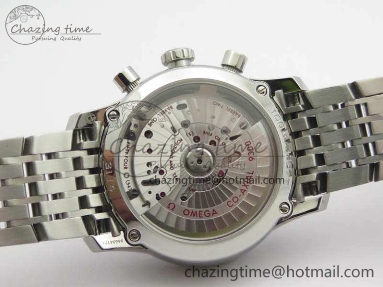 De Ville Chronograph SS OMF 1:1 Best Edition Black Dial On SS Bracelet A Versatile 8150