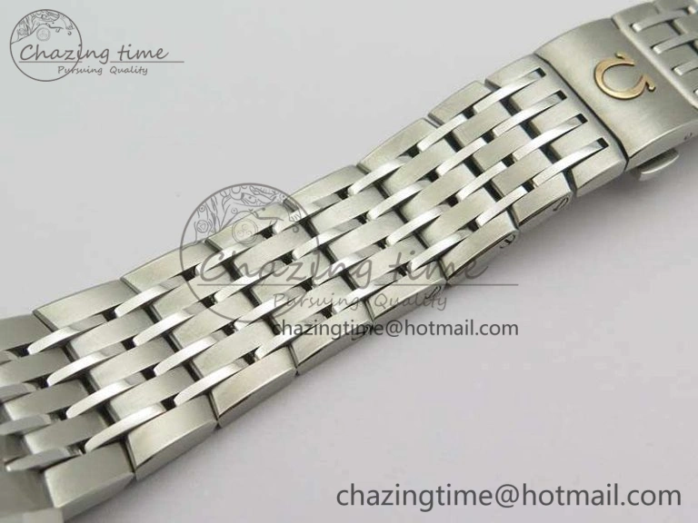 Minimalist De Ville Chronograph SS OMF 1:1 Best Edition Blue Dial On SS Bracelet A 8148