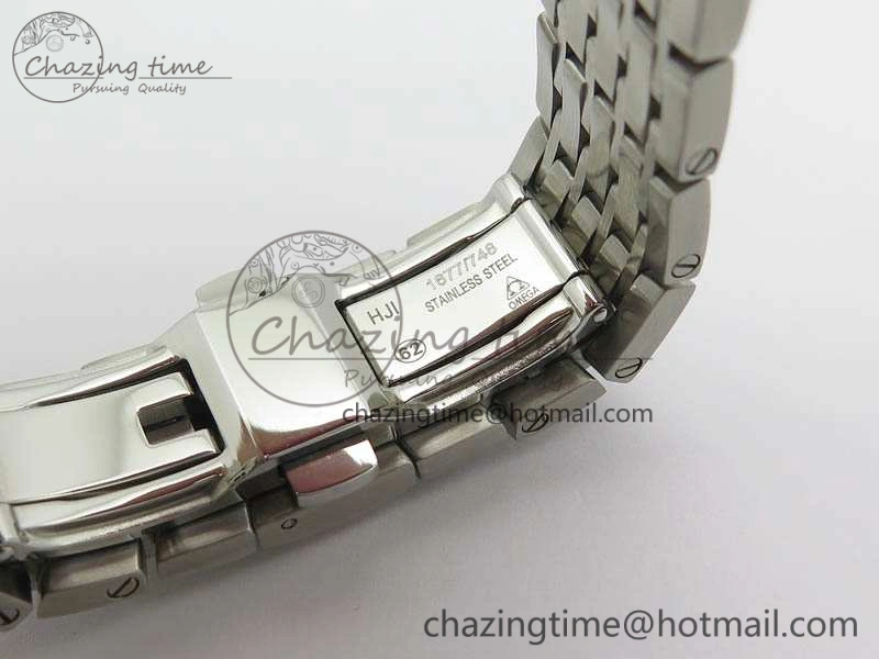Minimalist De Ville Chronograph SS OMF 1:1 Best Edition Blue Dial On SS Bracelet A 8148