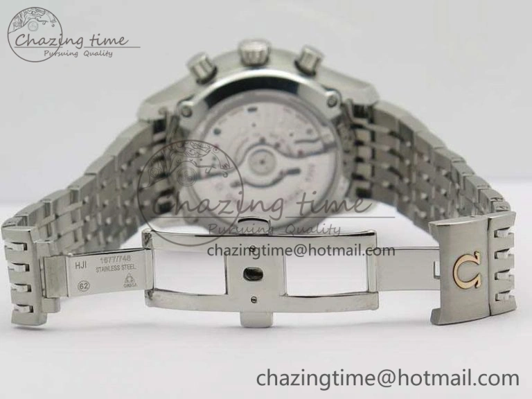 Minimalist De Ville Chronograph SS OMF 1:1 Best Edition Blue Dial On SS Bracelet A 8148
