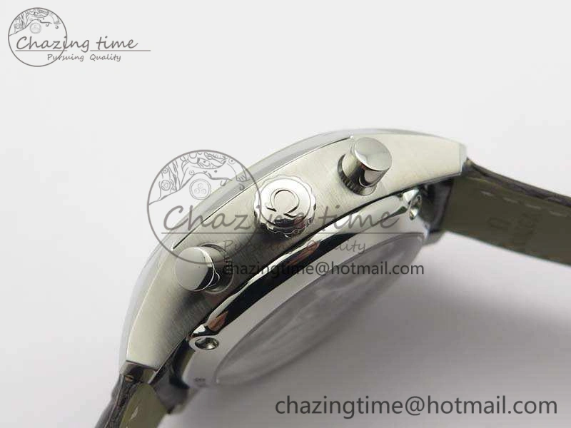 De Ville Chronograph SS OMF 1:1 Best Edition White Dial On Brown Leather strap A Comfortable 8111