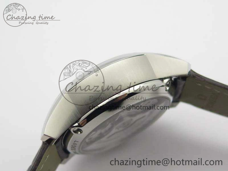 De Ville Chronograph SS OMF 1:1 Best Edition White Dial On Brown Leather strap A Comfortable 8111