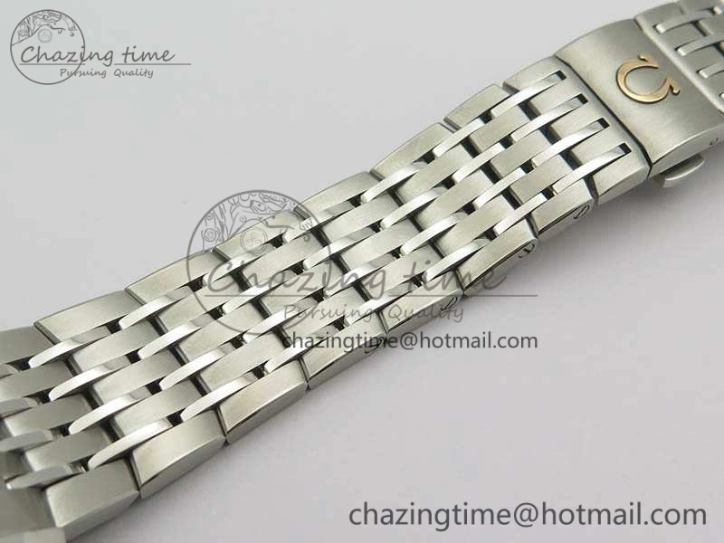 De Ville Chronograph SS OMF 1:1 Best Edition White Dial On SS Bracelet A Trendy 8151