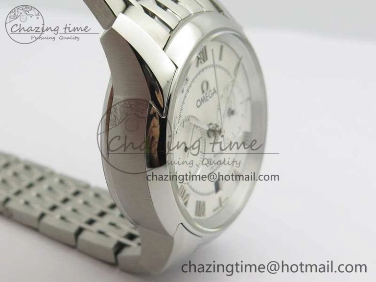 De Ville Chronograph SS OMF 1:1 Best Edition White Dial On SS Bracelet A Trendy 8151