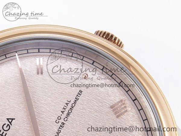 MultiPurpose De Ville Date RG MKF 1:1 Best Edition Brown Textured Dial Diamonds Marker on Brown Leather Strap A 7747