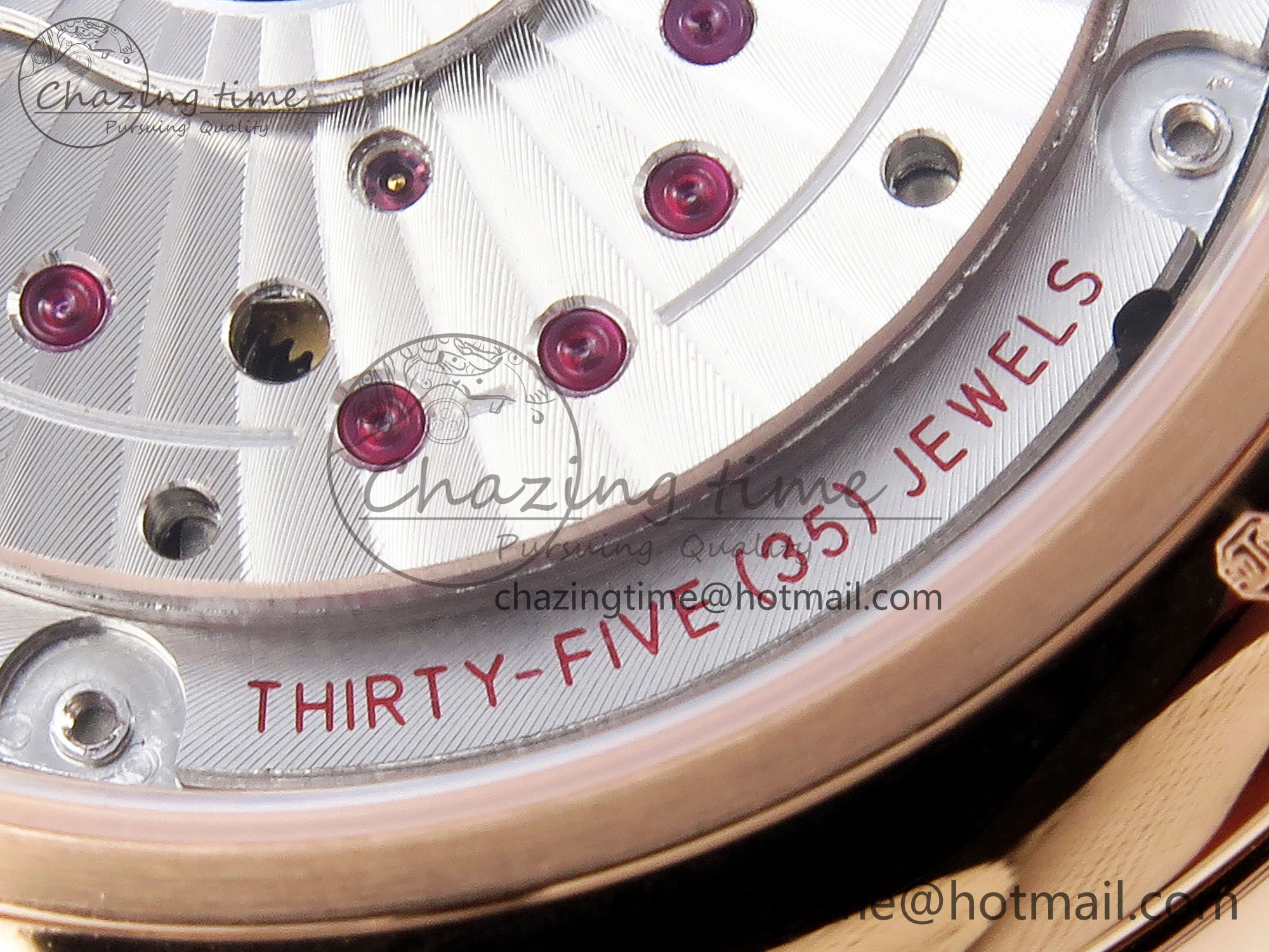 Upgraded De Ville Date RG MKF 1:1 Best Edition White Textured Dial Roman Marker on Brown Leather Strap A 7752