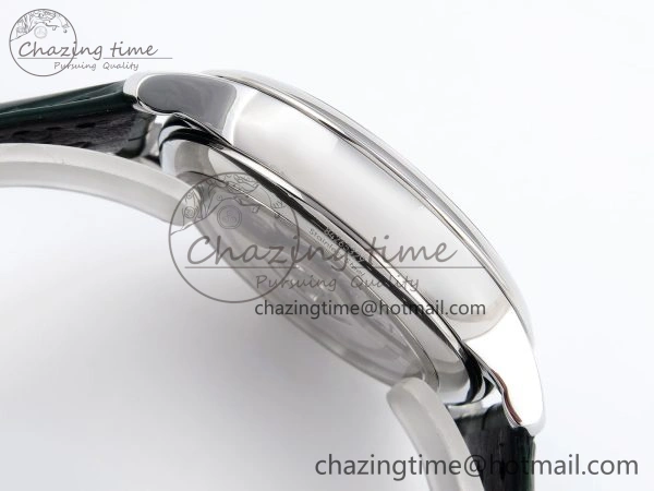 Colorful De Ville Date SS MKF 1:1 Best Edition Dark Gray Dial Roman Marker on Black Leather Strap A 7740