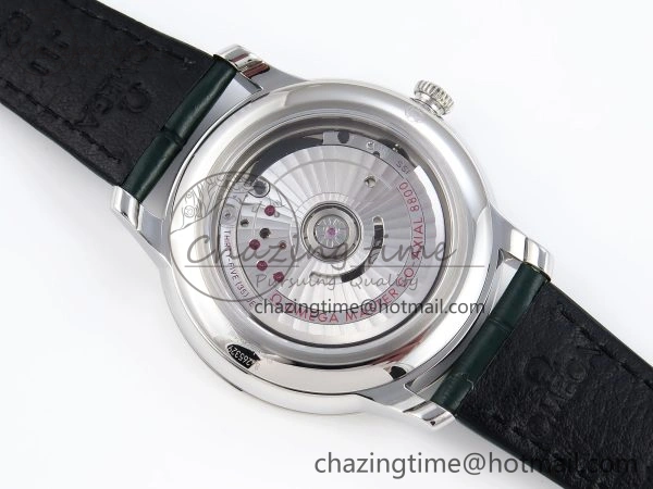 Colorful De Ville Date SS MKF 1:1 Best Edition Dark Gray Dial Roman Marker on Black Leather Strap A 7740