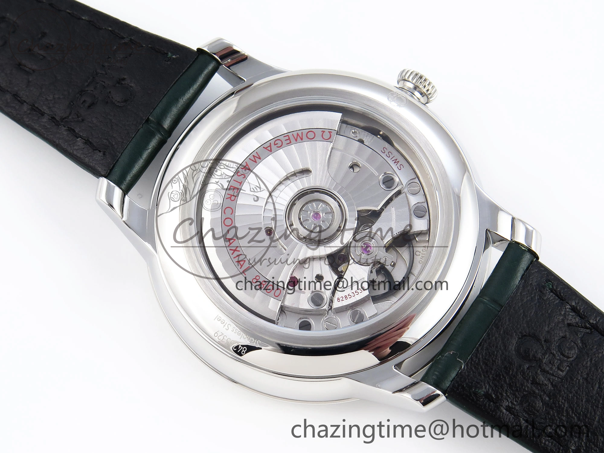 Colorful De Ville Date SS MKF 1:1 Best Edition Dark Gray Dial Roman Marker on Black Leather Strap A 7740