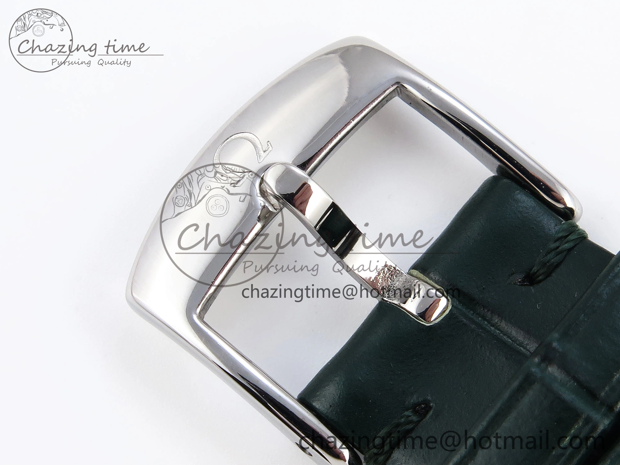 Colorful De Ville Date SS MKF 1:1 Best Edition Dark Gray Dial Roman Marker on Black Leather Strap A 7740