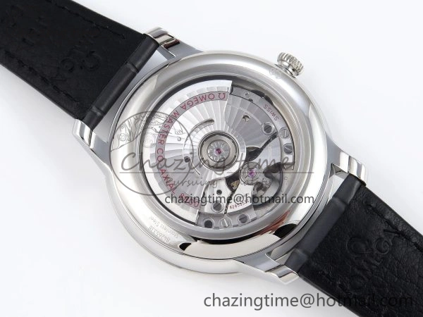 GoodFit De Ville Date SS MKF 1:1 Best Edition Grey Dial Roman Marker on Black Leather Strap A 7737