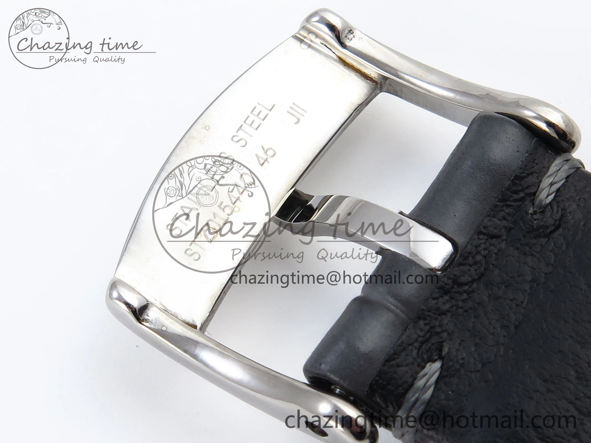 GoodFit De Ville Date SS MKF 1:1 Best Edition Grey Dial Roman Marker on Black Leather Strap A 7737