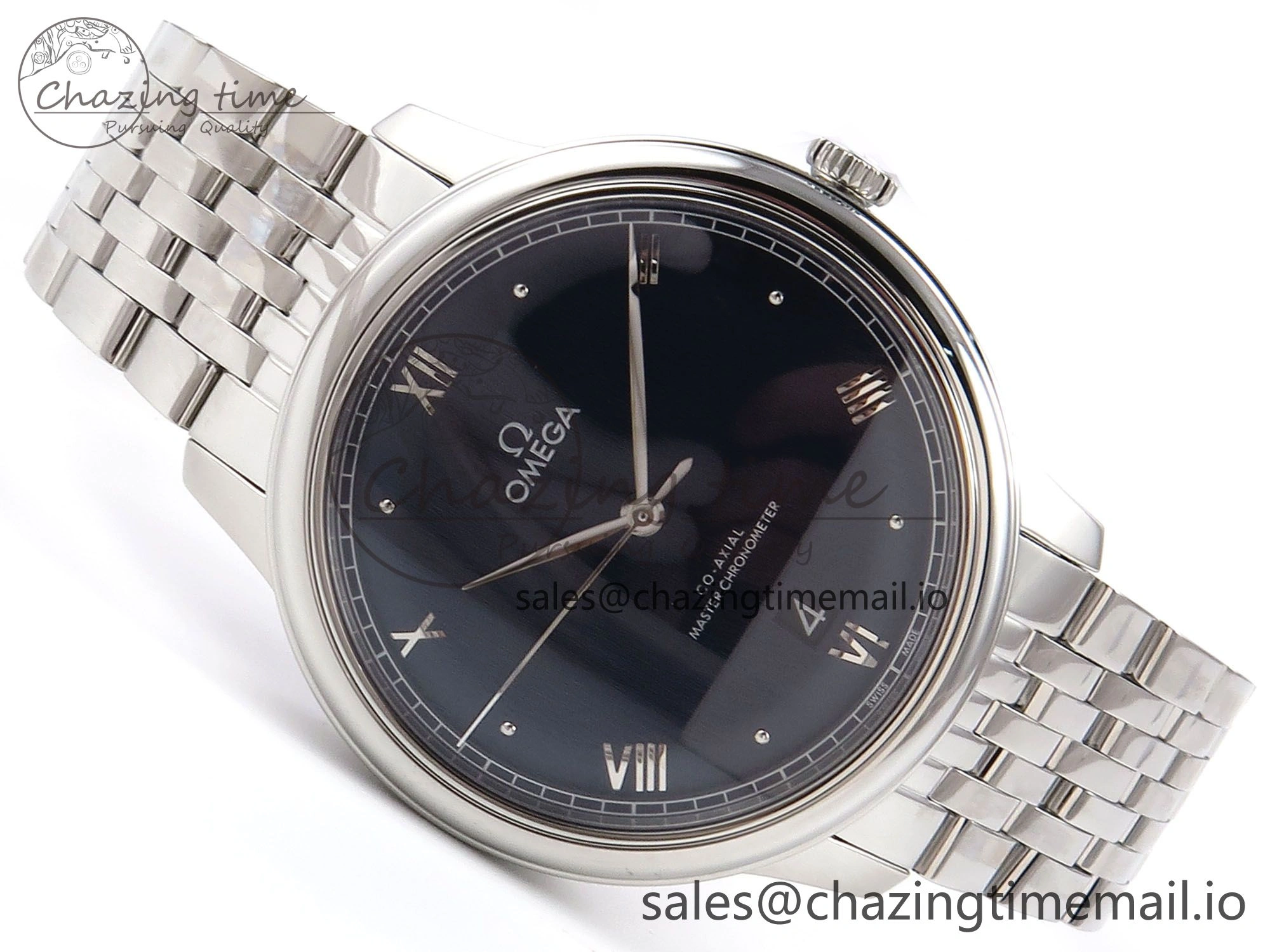 NewStyle De Ville Date SS VSF 1:1 Best Edition Blue Dial on SS Bracelet A 7700