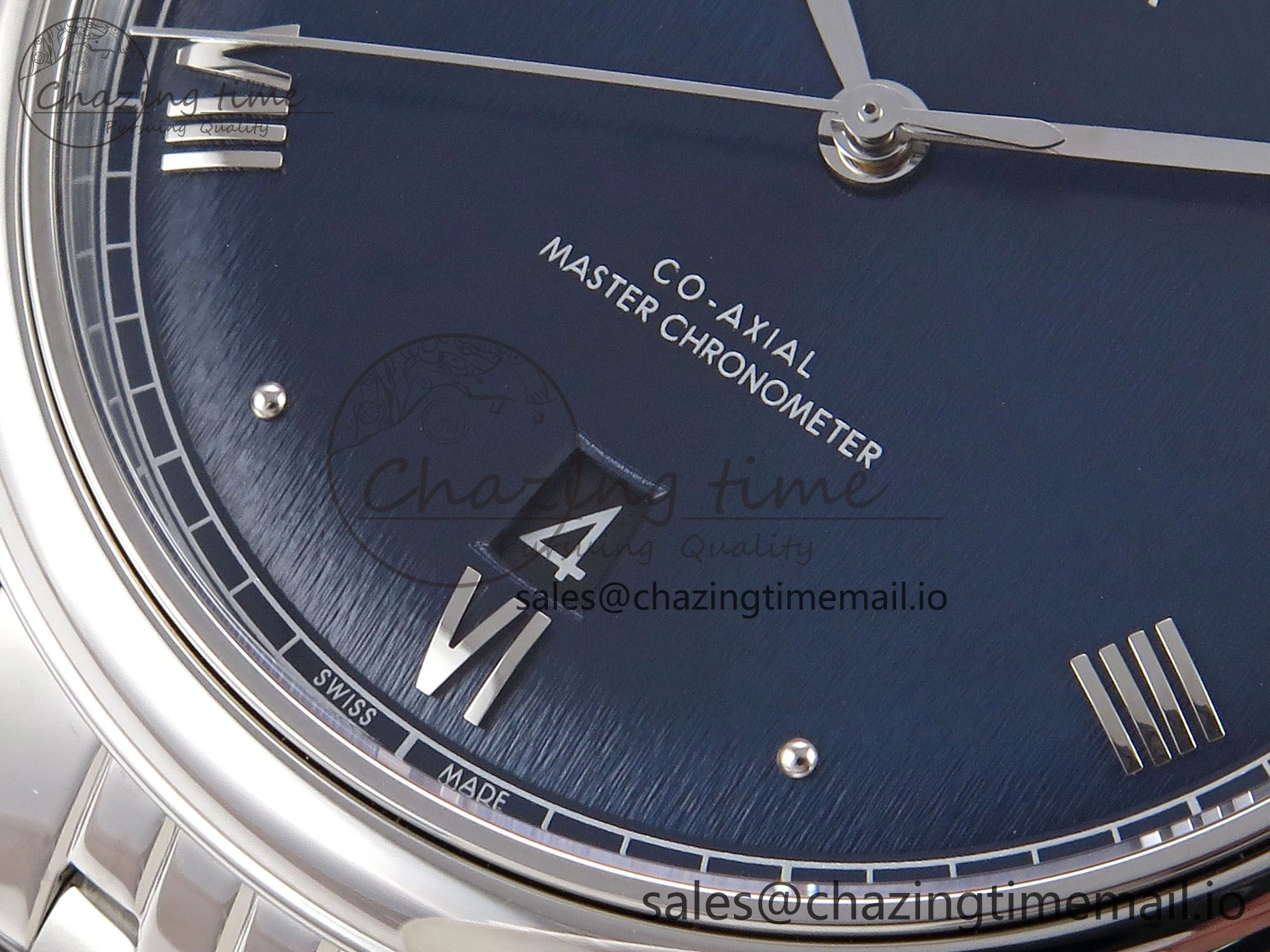 NewStyle De Ville Date SS VSF 1:1 Best Edition Blue Dial on SS Bracelet A 7700