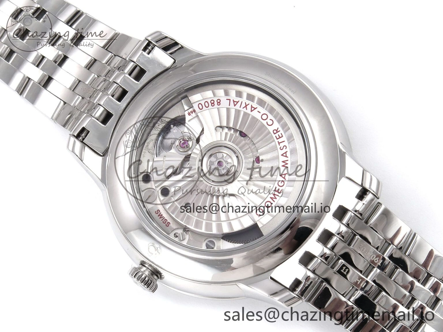 NewStyle De Ville Date SS VSF 1:1 Best Edition Blue Dial on SS Bracelet A 7700