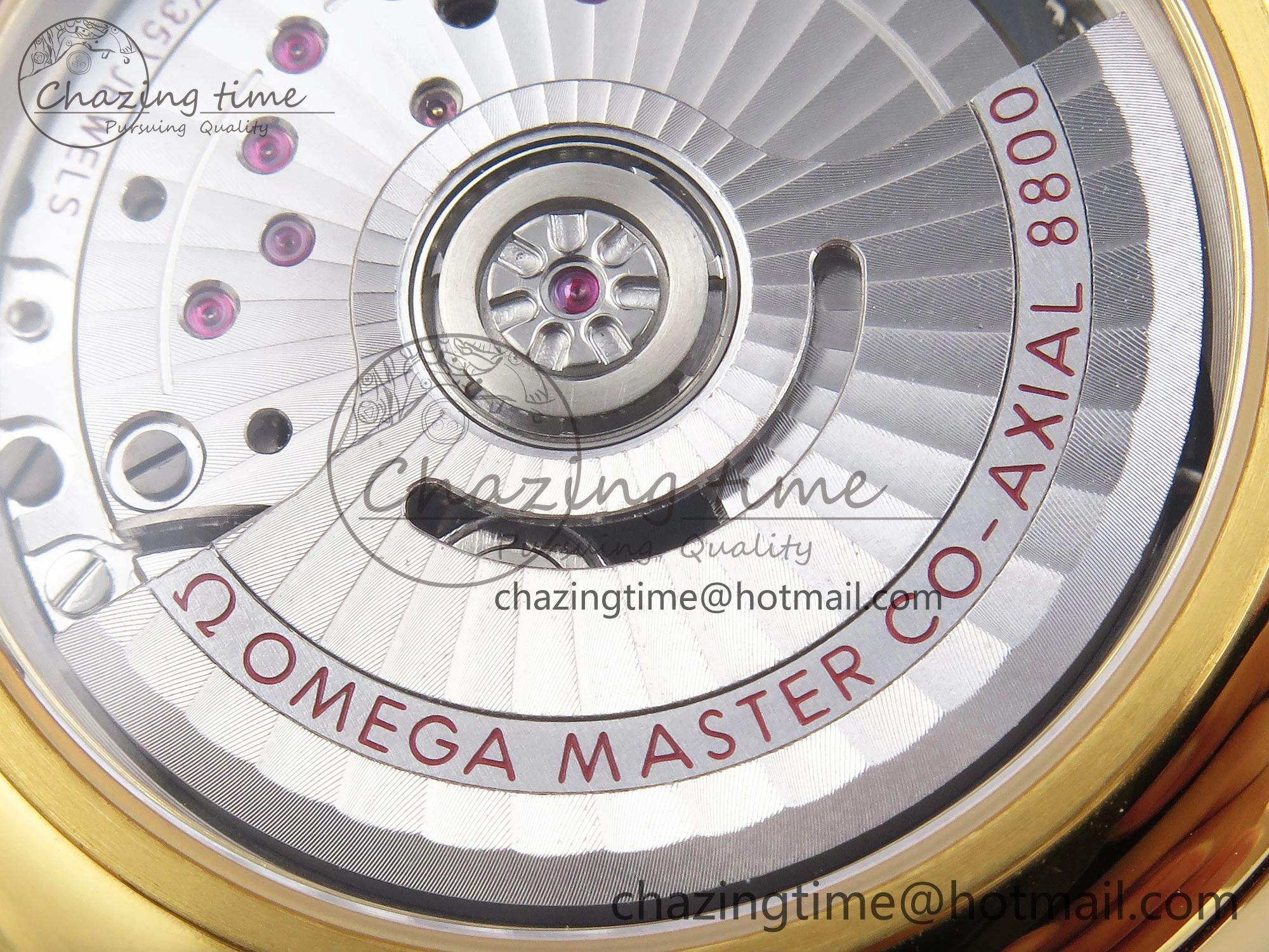 De Ville Date YG MKF 1:1 Best Edition White Textured Dial Roman Marker on Brown Leather Strap A Supportive 7756