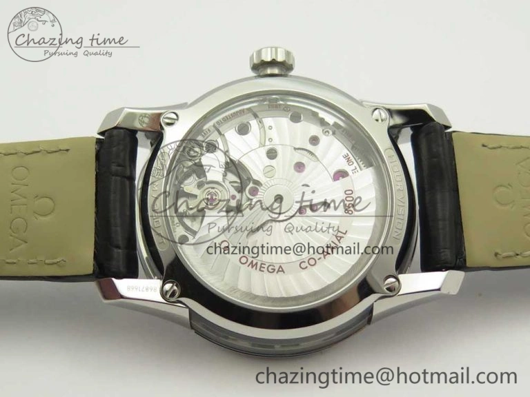 Chic De Ville Hour Vision 41mm SS VSF 1:1 Best Edition Blue Dial on Black Croco Leather Strap A8500 Super Clone 7966